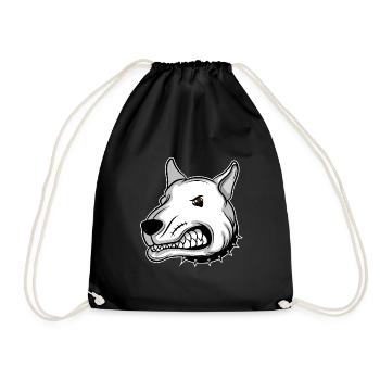 Pitbull chiens amoureux Pitti dog Pitbull Maman - Sac de sport léger - noir - Devant