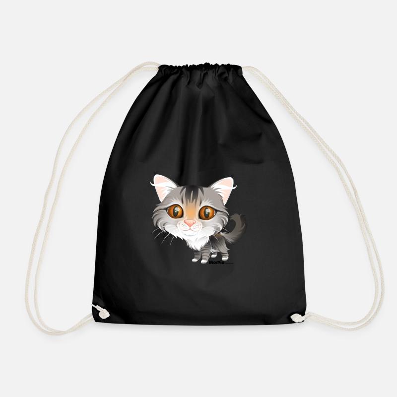 Katze - Turnbeutel - Schwarz