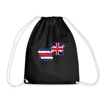 Costa Rica Drapeau de la Grande-Bretagne - Sac de sport léger - noir - Devant