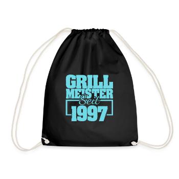 Barbecue cutlery 1997 - Drawstring Bag - black - Front