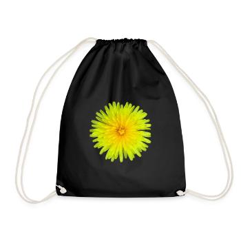 Cadeau de fleur d'été de pissenlit - Sac de sport léger - noir - Devant