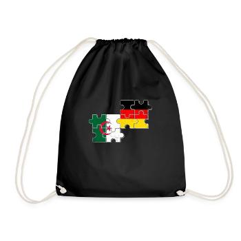 Algérie Allemagne Drapeau Algérien Allemand - Sac de sport léger - noir - Devant