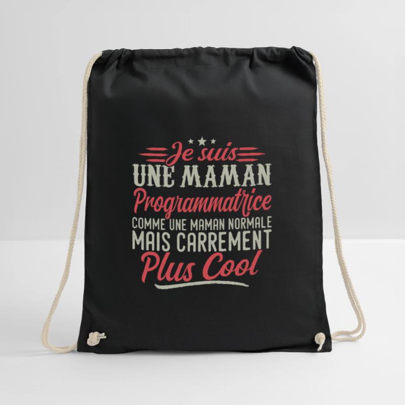 I'm a Programmer Mom, Downright Cool Drawstring Bag