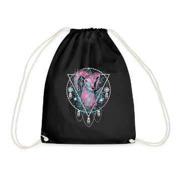 Bélier Signe Spirituel - Sac de sport léger - noir - Devant