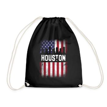 Conception du drapeau de Houston USA pour les fiers résidents de Houston - Sac de sport léger - noir - Devant