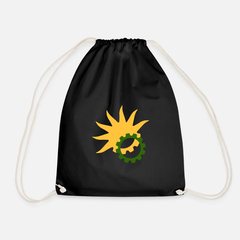 Solarpunk - Turnbeutel - Schwarz