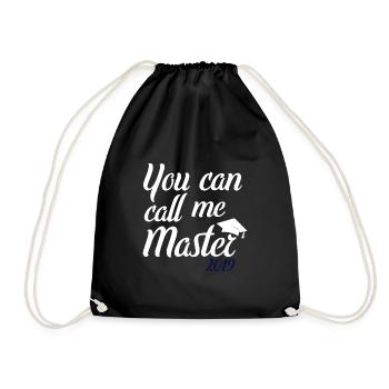 You can call me Master 2019 - Turnbeutel - Schwarz - Vorne