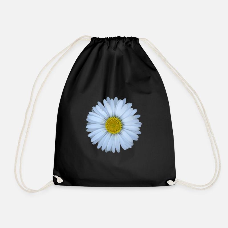 Gänseblümchen Blume Blüten Sommer Sonne Geschenk - Turnbeutel - Schwarz