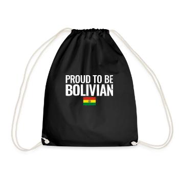 Fier d’être Bolivie Bolivie drapeau bolivien - Sac de sport léger - noir - Devant