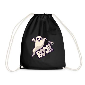 Halloween fantôme, boo - Sac de sport léger - noir - Devant