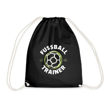 Fußballtrainer-Highlight Taktik Inspiration Ehre - Turnbeutel - Schwarz - Vorne