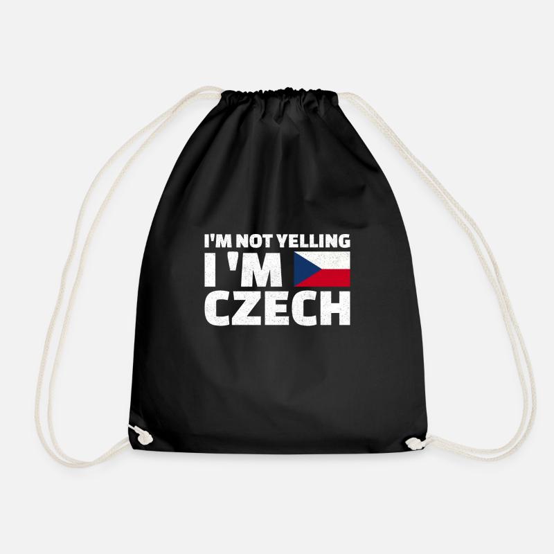 I'm not yelling I'm Czech Tscheche - Turnbeutel - Schwarz