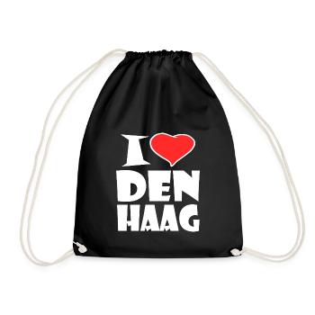 I Love La Haye - Sac de sport léger - noir - Devant
