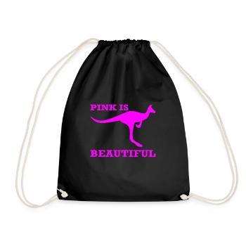 Pink is beautiful - Sac de sport léger - noir - Devant