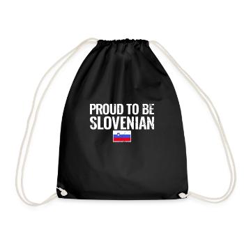 Slovénie Drapeau slovène Drapeau slovène Slovène - Sac de sport léger - noir - Devant