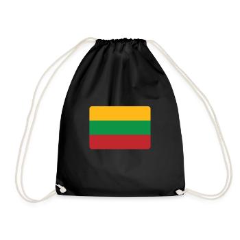 LA LITUANIE EST N ° 1 - Sac de sport léger - noir - Devant