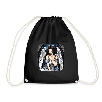 Cool Gothic Angel III - Drawstring Bag - black - Front