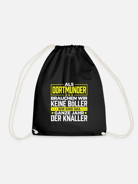 DORTMUNDER - Böller - Turnbeutel - Schwarz