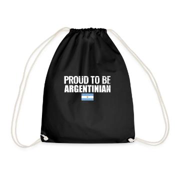 Fier d’être argentin Argentine Argentine - Sac de sport léger - noir - Devant