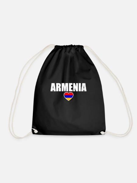 Armenia Armenien Armenisch Flagge Stolzer Armenier - Turnbeutel - Schwarz