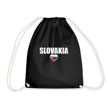 Slovakia Slovakia Slovak flag Slovak - Drawstring Bag - black - Front