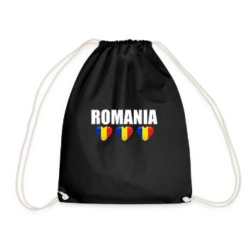 Romania Flag Romanian Romania Romania - Drawstring Bag - black - Front