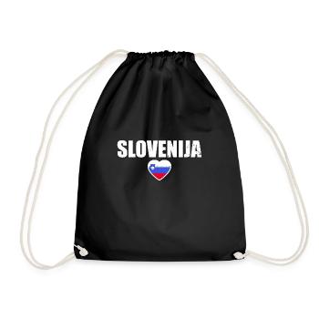 Slovénie Drapeau slovène Drapeau slovène Slovène - Sac de sport léger - noir - Devant