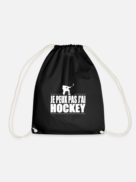 Je peux pas j'ai hockey - Sac de sport léger - noir