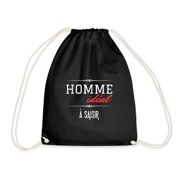 Homme idéal à saisir - Sac de sport léger - noir - Devant