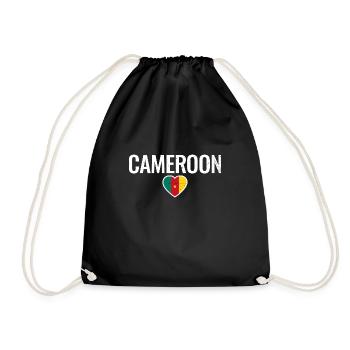 Cameroun Cameroun Drapeau camerounais Camerounais - Sac de sport léger - noir - Devant