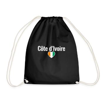 Côte d’Ivoire Drapeau ivoirien Ivoiriens - Sac de sport léger - noir - Devant
