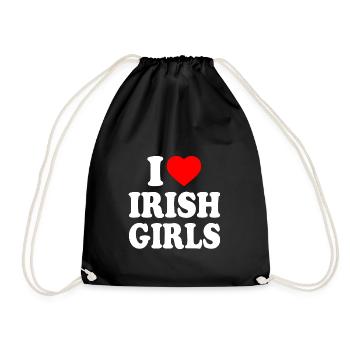 I love irish girls - Turnbeutel - Schwarz - Vorne
