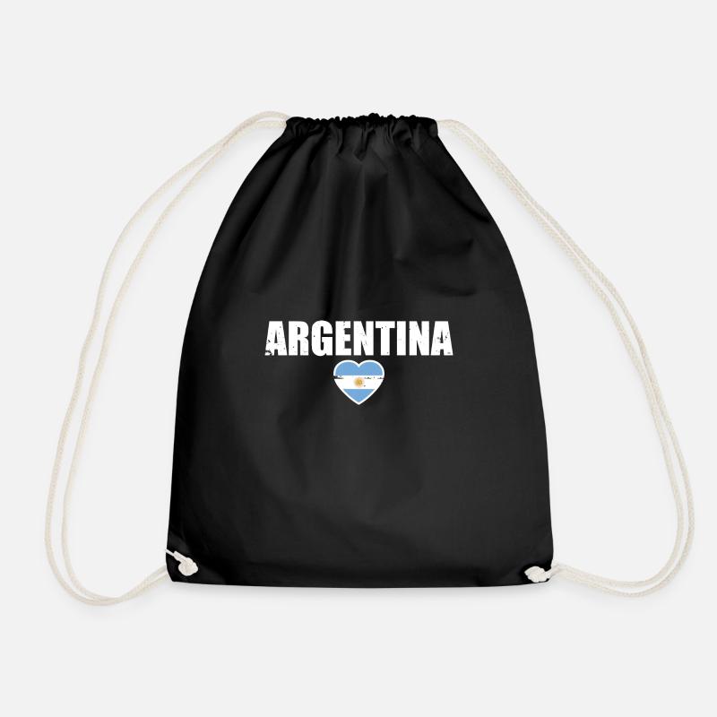 Argentine Argentine Drapeau argentin - Sac de sport léger - noir