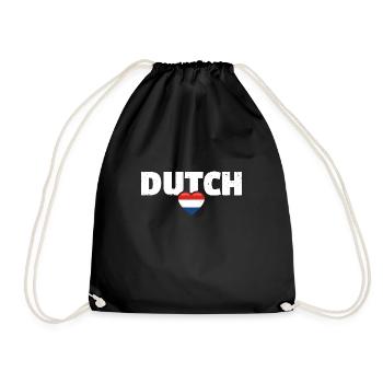 Dutch Netherlands Dutch flag Netherlands - Drawstring Bag - black - Front