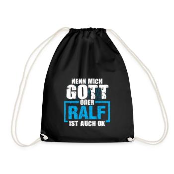 RALF - ok - Turnbeutel - Schwarz - Vorne