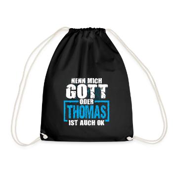 THOMAS - ok - Turnbeutel - Schwarz - Vorne