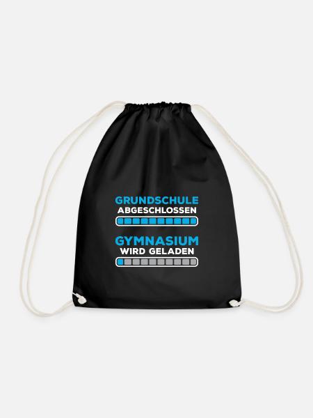 Grundschulabschluss Gymnasium Einschulung 5 Klasse - Turnbeutel - Schwarz