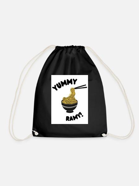 Yummy Ramy - Drawstring Bag - black