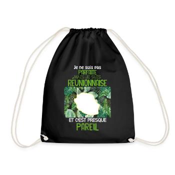 La Femme De La Réunion Est Parfaite - Sac de sport léger - noir - Devant