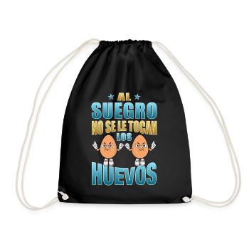 Le beau-père ne touche pas à ses couilles - Sac de sport léger - noir - Devant