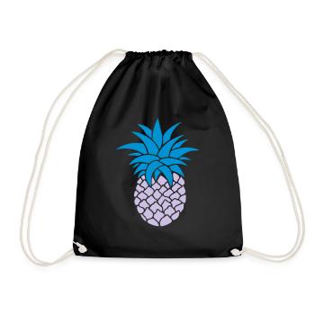 ANANAS STYLIZED - Drawstring Bag - black - Front