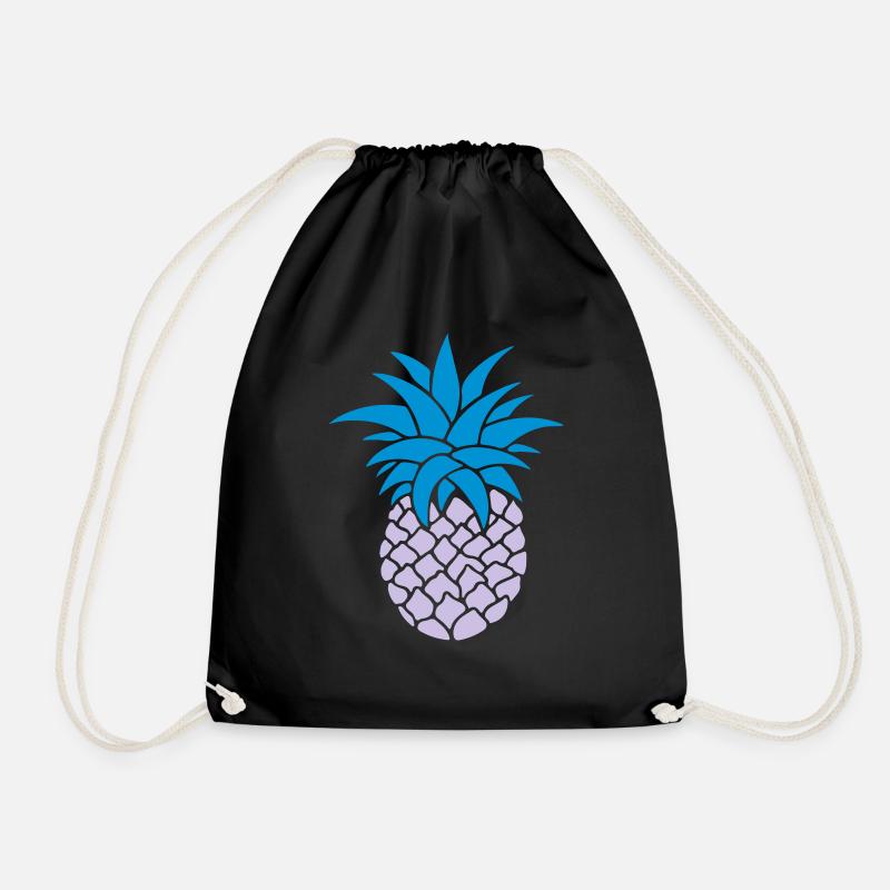 ANANAS STYLIZED - Drawstring Bag - black
