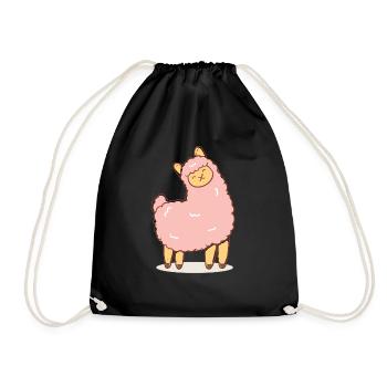 Pink sheep - Drawstring Bag - black - Front