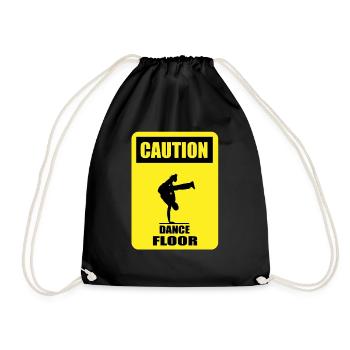 CAUTION - Dance Floor - Drawstring Bag - black - Front