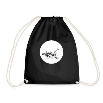 Lune pleine lune - Sac de sport léger - noir - Devant