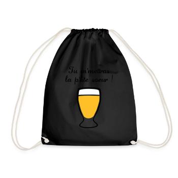 tu m'mettras la petite soeur - Sac de sport léger - noir - Devant