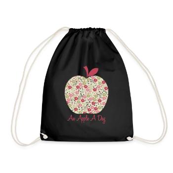 pomme liberty rose - Sac de sport léger - noir - Devant