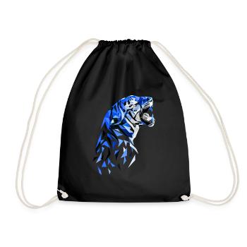 Tiger abstract - Drawstring Bag - black - Front