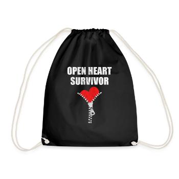 Bientôt en bonne santé patient infarctus du myocarde santé - Sac de sport léger - noir - Devant