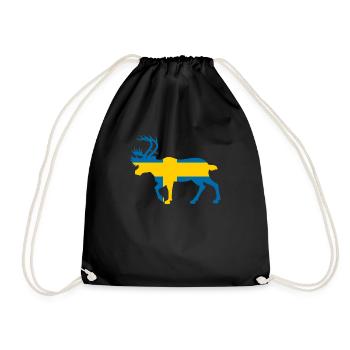 Country Sweden Schwedish Norway Germany - Drawstring Bag - black - Front